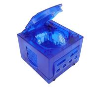 Tomantery Caso de Consola de Juegos Transparente, Tamaño Estándar del Shell de Juego Duro, Proyectiles de fáciles. (Azul Transparente)