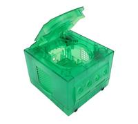 Tomantery Caso de Consola de Juegos Transparente, Tamaño Estándar del Shell de Juego Duro, Proyectiles de fáciles. (Verde Intenso Transparente)