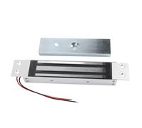 Tomantery Cerradura Magnética Eléctrica de Aleación de Aluminio, Fuerza de Retención de 180KG, Modo NC para Vidrio, Madera, Metal, Puerta contra Incendios, Seguridad del Hogar