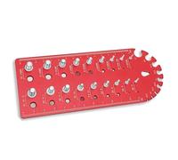 Tomantery Comprobador de Roscas de Tuercas y Pernos Identificador Compacto de Roscas y Tamaños de Pernos para Ingeniería Aeroespacial de Construcción