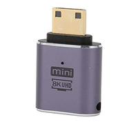 Tomantery Conector de Interfaz Multimedia HD Adaptador de Transferencia de Alta Velocidad para 8K 60Hz 4K 120Hz con Luz LED para Oficina, Aleación de Aluminio