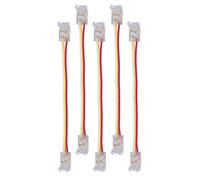 Tomantery Conectores de Tira de Luz LED Material de PC Confiable para Tira de Luces COB de 8 Mm Fiesta en Casa 10 Piezas