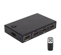 Tomantery Conmutador HD Multimedia Interface 2.0 5x1 con Control Remoto, Material de Aleación de Aluminio para una Experiencia Multimedia Ultra HD, para Configuración de Entretenimiento en el Hogar