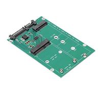 Tomantery Convertidor MSATA SSD a Adaptador Estable y Duradero para Disco Duro de 3,5 Pulgadas, 80 Mm M.2 NGFF, 5/8/15 Pines, Corriente 3A 6 Gbps, para Entusiastas del Bricolaje