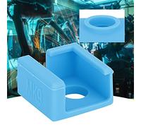 Tomantery CR-10/CR10S/Ender 3 MK9 Funda de Silicona con Bloque Térmico para Impresora 3D, Funda Aislante Duradera para Calentamiento Rápido, 5 Piezas para Impresión a Alta Temperatura (Azul)