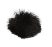 Tomantery Cubierta de Micrófono de Solapa Lavalier Furry Windscreen Muff para Grabación en Exteriores y Reducción de Ruido en Interiores para Usuarios de Micrófonos Lavalier (Negro)