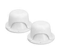 Tomantery Cubierta de Tapa de Ventilación para RV, Plástico Resistente, Paquete de 2, Kit de Expulsión de Olores para Alcantarillado de Techo de Remolque, Resistente a los Rayos UV para Ventilación