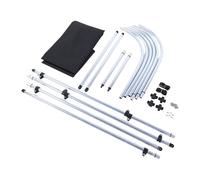 Tomantery Cubierta para Barco con 3 Proas, Resistente Al Agua, Tela de Poliéster 600D, para Barcos Jon, 6 Pies de Largo X 46 Pulgadas de Alto X 54-60 Pulgadas de Ancho