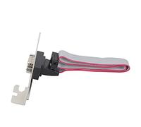 Tomantery Deflector Adaptador de Puerto Serie Estable de 9 Pines Encabezado de Buena Compatibilidad para Agregar un Puerto COM, para Uso de Placa Base Material de Aleación de Aluminio