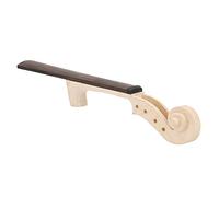 Tomantery Diapasón de ébano de Alta Calidad, Cuello de Violín de Arce, Ideal para Estudiantes y Principiantes de Violín 4/4, Color Madera + Negro (cuello de)