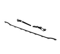 Tomantery Difusor de Alerón de Ajuste Inferior del Parachoques Trasero Accesorio Elegante para Clase C AMG Line Material Ligero 3 Piezas para Entusiastas del Automóvil (Negro Brillante)