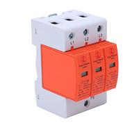 Tomantery Dispositivo de Protección contra Sobretensiones 3P 20-40kA AC420V | Carcasa de PC Ignífuga, Protector SPD de Montaje en Riel, para Distribución de Alimentación de CA, Riel DIN 36mm, IP20