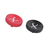 Tomantery Elegante Botón del Obturador de la Cámara Tratamiento en Aerosol de Pintura Roja y Negra Botón Disparador para Cámaras Fuji Serie X con Anillo de Goma Material de Aleación Liviano