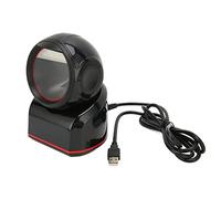 Tomantery Escáner de Código de Barras USB 2D Detección de Decodificación Rápida para Pantallas de Computadora de Teléfono, Material ABS, para Centros Comerciales Supermercados (Negro)