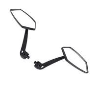 Tomantery Espejo Retrovisor de Motocicleta, Espejo de Manillar Giratorio de Seguridad de Alta Durabilidad para Scooter ATV, Material de Hierro ABS