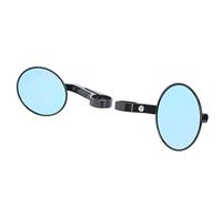 Tomantery Espejos Retrovisores Redondos Retro de Aluminio CNC para Motocicleta, Scooter, Automóvil Deportivo, Espejos de Extremo de Barra de Manija de para Diámetro Interior de 0.51-0.55 "y