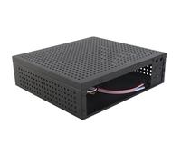 Tomantery Estuche para Computadora de Escritorio Exquisito Estuche Compacto Negro Mini HTPC Buena Disipación de Calor para Computadora de Video Doméstica, Hecho de Material SECC de Primera Calidad