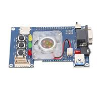 Tomantery FPGA IO Board Placa de Repuesto de Puerto VGA Analógico con Ventilador de Refrigeración para Ventiladores, Puerto de Auriculares de 3,5 Mm para Usuarios de DE10-Nano SoC