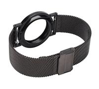 Tomantery Funda de Pulsera de Aleación de Aluminio Negra Ajustable Lavable para Niños para Localizador iOS 2021, Pulsera Antipérdida y Antisudor para la Familia