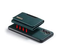 Tomantery Funda Magnética para Teléfono con Función Atril Oculta para Visualización con Manos Libres, Funda con Tarjetero de Gran Capacidad para Almacenamiento Diario (A16 5G)
