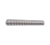 Tomantery Guía de Broca de 17 Tamaños, Aleación de Aluminio Portátil para una Perforación Eficiente en Metal y Madera