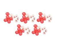 Tomantery Hermosos Globos de Látex para Fiesta, 50 Uds., Resistentes Al Desgarro, para Decoración de Bodas, Cumpleaños y Navidad (Rojo, Lentejuelas Rojas)