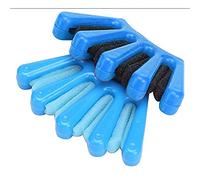 Tomantery Herramienta de Peinado Duradera para Hacer Trenzas en Rojo y Azul, Superficie Lisa con Excelente Brillo, Esponja de Alta Calidad para un Fácil Peinado, Perfecta para Varios Estilos de (Azul)