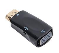 Tomantery Interfaz Multimedia de Alta Definición a Adaptador VGA Conveniente Convertidor 1080P sin Pérdidas para Entretenimiento de Cine en Casa, Oficina y Enseñanza Material ABS