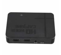 Tomantery Interfaz Multimedia HD Caja de Captura de Video Grabación de Alta Definición 1080P Digitalizador VHS USB 2.0 Captura de Video HD para Cámaras, Consolas de Juegos Material ABS