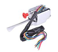 Tomantery Interruptor de Señal de Giro Universal de 12V Cromado Street Hot Rod Perfecto para Proyectos Tempranos Montaje con Abrazadera para Muchos Vehículos