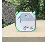 Tomantery Jaula Plegable para Cría de Mariposas, Red de Poliéster | Jaula de cría portátil con asa , liberación de cremallera para cría