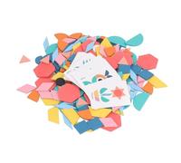 Tomantery Juego de Aprendizaje Interactivo de Bloques Geométricos de Rompecabezas para Niños, Ejercicio de Habilidades de Pensamiento Lógico, para Interacción Entre e Hijos, Material de Madera