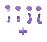 Tomantery Juego de Joysticks de Repuesto de Metal que Mejora la Experiencia de Juego para Controller Series 2 Core para Jugadores Acero Inoxidable (Púrpura)