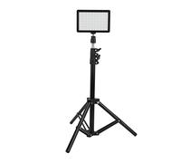 Tomantery Juego de Luces de Vídeo LED con Trípode Ajustable y Filtros, Luz de Relleno Brillante para Fotografía, 3 Paquetes de 70 Luces de Relleno LED para Transmisión en Vivo, Aleación de Aluminio