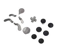 Tomantery Juego de Paletas de Botones para Controlador de Juegos Palillos Suaves para ONE Serie 2 Accesorio para Juegos Color Metal 6 X Palillos 7 X Bolsa de Botones de Metal