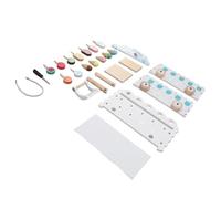 Tomantery Juguete de Carrito de Helado de Madera, Juego Educativo de Simulación para Niños Mayores de 3 Años, Juguete de Juego de rol con Detalles Finos para Imaginativo e Interacción Entre e Hijos