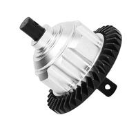 Tomantery Kit de Actualización de Engranaje Diferencial Trasero Duradero 37T 13T para Coche 1/10 MAXX RC de Fácil Instalación (Plata)