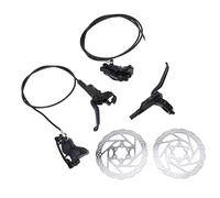 Tomantery Kit de Freno de Disco Hidráulico con 2 Rotores de 160 Mm y Diseño de 4 Pistones para un Rendimiento de Frenado Potente para Ciclismo de Montaña