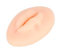 Tomantery Labios de Silicona 3D Suaves con Forma de Diente para Práctica de Tatuajes de Labios, Flexibles y Fáciles de Usar, Adecuados para Cursos de Formación de Bordado (Piel clara)