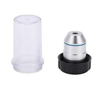 Tomantery Lente Objetivo de Microscopio 195 Infinity Acromático de Baja Potencia para Microscopio Biológico - Lente de Cobre 1X - Interfaz de 20,2 Mm