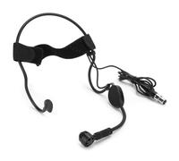 Tomantery Micrófono de Diadema Portátil para Inalámbrico, Micrófono de Condensador Profesional para Presentadores y Guías, Omnidireccional, Negro, 1 Pieza