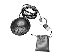 Tomantery Micrófono de Escritorio USB Omnidireccional con Reducción de Ruido para Enseñanza en Línea y Podcasting Cable de 2M