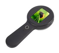 Tomantery Microscopio Digital de Mano, Lupa Portátil de Alta Resolución 200X con Luces LED para Reparación de Circuitos, Soldadura, Pantalla de 2 Pulgadas para Entusiastas de la Electrónica (Negro)