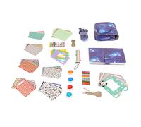 Tomantery Mini 11 Kit de Accesorios Coloridos para Decoración del Hogar y Fiestas Material de PU Color Cielo Estrellado