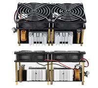 Tomantery Módulo de Placa de Calentamiento por Inducción ZVS de 1800 W, Calentador Rápido Eficiente para Calentamiento de Crisol de Grafito de Fusión de Metales, Inversor de Voltaje del Generador