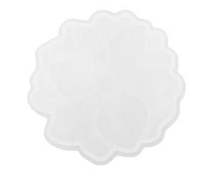 Tomantery Molde de Resina de Silicona de Flores, Hermoso y Exquisito Molde de Bandeja Floral a Prueba de Desgarros para Decoración del Hogar, Proyecto de Arte (B11H36 Plato pequeño (diámetro 12,8