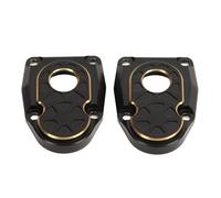 Tomantery Nudillo de Portal de Latón de Alto Rendimiento para Vehículos RC, Tapa de Dirección Pesada para Mejorar la Estabilidad de Escalada, Se Adapta a Axial Capra SCX10 III AR45P 1/10, Acabado