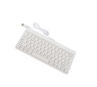 Tomantery Paquete de Teclado y Mouse con Cable Mini USB, Diseño Ultradelgado con Teclas Redondas, Cable Largo y Duradero para Conexión, Uso en Escritorio o Computadora, Ideal para