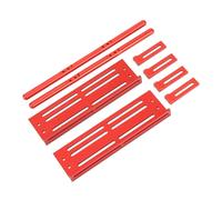 Tomantery Pedales y Protectores Laterales Ajustables de Metal para Coche RC para Orugas SCX10, Mejora de la Seguridad del Vehículo, Material de Aleación de Aluminio, 2 Pedales 2 Barras Laterales