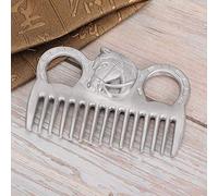 Tomantery Peine de Caballo de Metal Duradero con Diseño de Bolsillo para Limpieza de Melena y Cola para Caballos, Peine de Aseo de Ganado Portátil para Pulido de Metales de Pelo de, Adecuado para